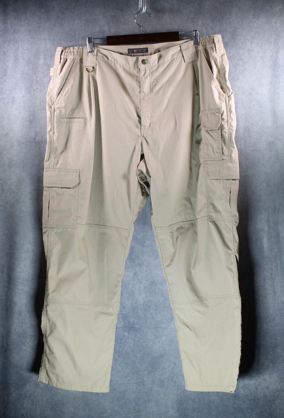 5.11 Tactical Cargo Pants Mens 44x32 Khaki Ripstop Work Uniform